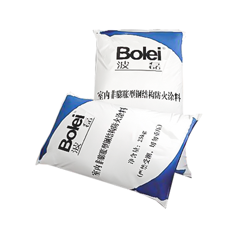 Op gips gebaseerde tweecomponenten dikke brandvertragende coating