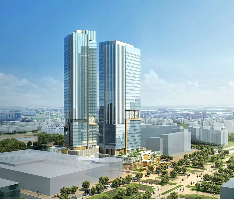 Staalconstructieproject van blok B van Qiandao Lake Yintai City (Xincheng Store)